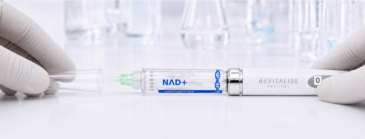 The large transparent outer needle cap being removed while the small inner cap remains fitted
